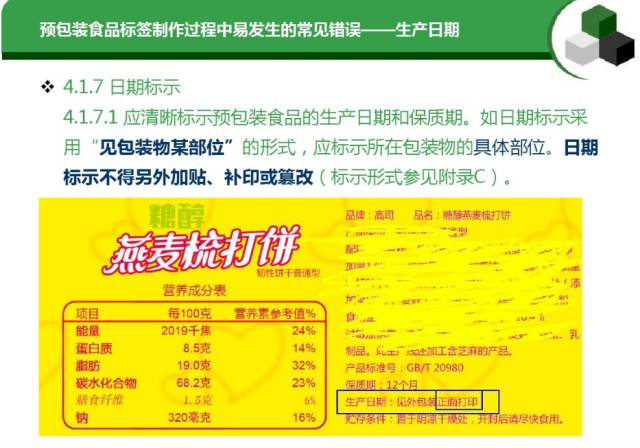 预包装食品标签通用要求及常见错误汇总(图文并茂)